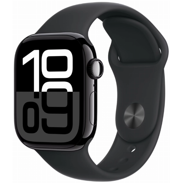 Умные часы Apple Watch Series 10 46 мм, S/M 130-200 мм, Aluminium Case GPS, Jet Black