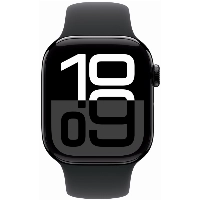 Умные часы Apple Watch Series 10 46 мм, S/M 130-200 мм, Aluminium Case GPS, Jet Black