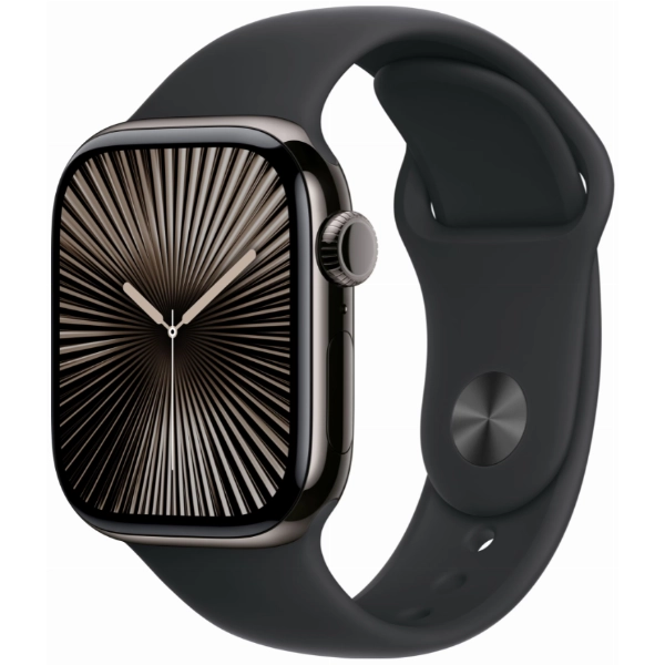 Умные часы Apple Watch Series 10 42 мм, S/M 130-200 мм, Titanium Case GPS+Cellular, Black