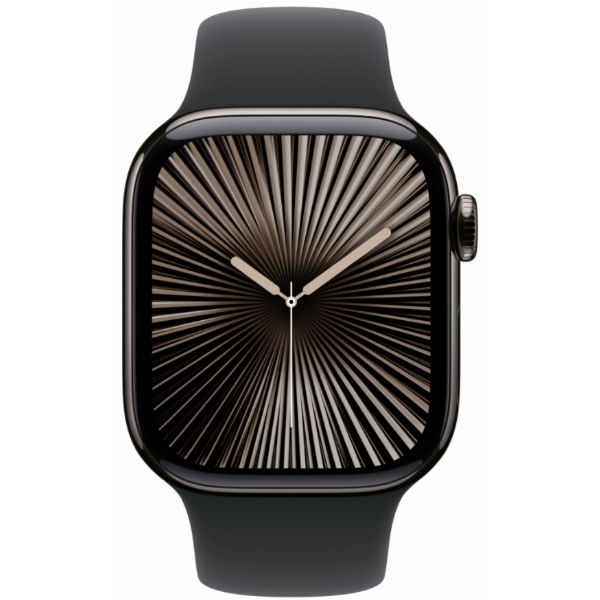 Умные часы Apple Watch Series 10 42 мм, S/M 130-200 мм, Titanium Case GPS+Cellular, Black
