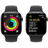 Умные часы Apple Watch Series 10 42 мм, S/M 130-200 мм, Titanium Case GPS+Cellular, Black