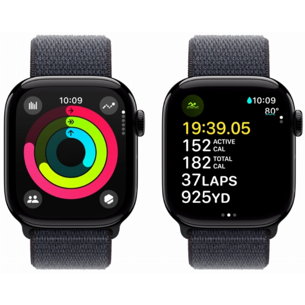 Умные часы Apple Watch Series 10 42 мм, Aluminium Case GPS, Sport Loop, Black