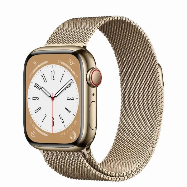 Умные часы Apple Watch Series 8 41 мм, Stainless Steel Case with Milanese Loop, Gold