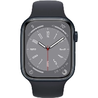 Умные часы Apple Watch Series 8 41 мм, S/M 130-180 мм, Aluminium Case with Sport Band, Midnight