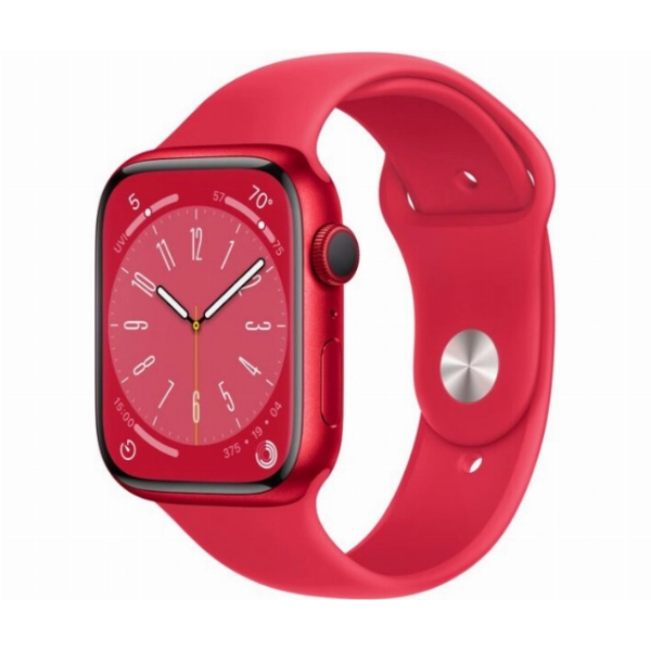 Умные часы Apple Watch Series 8 41 мм, M/L 160-210 мм, Aluminium Case with Sport Band, Red