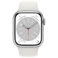 Умные часы Apple Watch Series 8 41 мм, S/M 130-180 мм, Aluminium Case with Sport Band, Silver