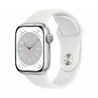 Умные часы Apple Watch Series 8 41 мм, S/M 130-180 мм, Aluminium Case with Sport Band, Silver