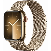 Умные часы Apple Watch Series 9 45 мм, Aluminium Case with Milanese Loop, Gold