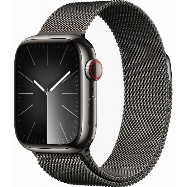 Умные часы Apple Watch Series 9 41 мм, Aluminium Case with Milanese Loop, Graphite