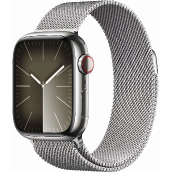 Умные часы Apple Watch Series 9 45 мм, Aluminium Case with Milanese Loop, Silver