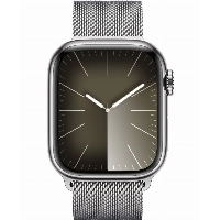 Умные часы Apple Watch Series 9 45 мм, Aluminium Case with Milanese Loop, Silver