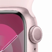 Умные часы Apple Watch Series 9 45 мм, M/L 160-210 мм, Aluminium Case with Sport Band, Pink