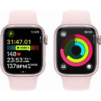 Умные часы Apple Watch Series 9 45 мм, M/L 160-210 мм, Aluminium Case with Sport Band, Pink