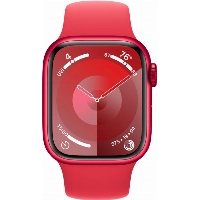 Умные часы Apple Watch Series 9 41 мм, M/L 160-210 мм, Aluminium Case with Sport Band, Red