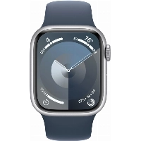 Умные часы Apple Watch Series 9 41 мм, S/M 130-180 мм, Aluminium Case with Sport Band, Silver