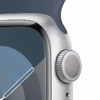 Умные часы Apple Watch Series 9 41 мм, S/M 130-180 мм, Aluminium Case with Sport Band, Silver