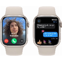 Умные часы Apple Watch Series 9 41 мм, S/M 130-180 мм, Aluminium Case with Sport Band, Starlight