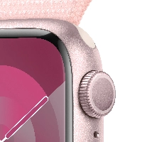 Умные часы Apple Watch Series 9 41 мм, Aluminium Case with Sport Loop, Pink