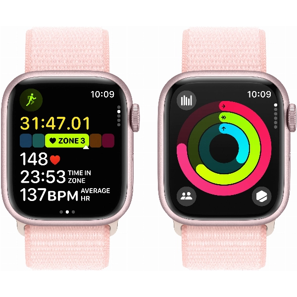 Умные часы Apple Watch Series 9 41 мм, Aluminium Case with Sport Loop, Pink