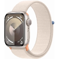 Умные часы Apple Watch Series 9 45 мм, Aluminium Case with Sport Loop, Starlight