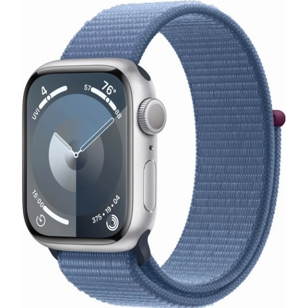 Умные часы Apple Watch Series 9 41 мм, Aluminium Case with Sport Loop, Winter Blue
