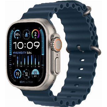 Умные часы Apple Watch Ultra 2 49 мм, Titanium Case with Ocean Band, Blue