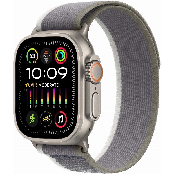 Умные часы Apple Watch Ultra 2 49 мм, M/L 145-220 мм, Titanium Case with Trail Loop, Green/Gray