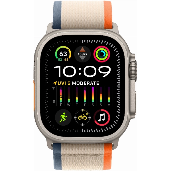 Умные часы Apple Watch Ultra 2 49 мм, S/M 130-180 мм, Titanium Case with Trail Loop, Orange/Beige