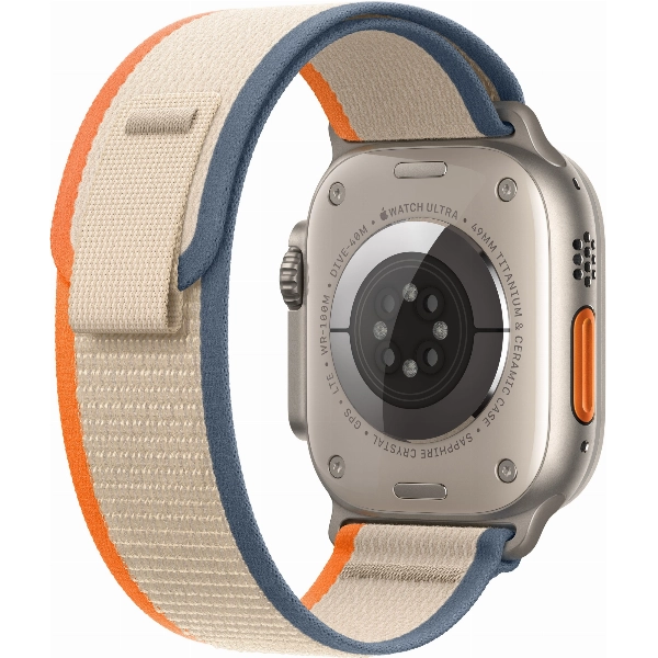 Умные часы Apple Watch Ultra 2 49 мм, S/M 130-180 мм, Titanium Case with Trail Loop, Orange/Beige