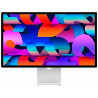 Монитор Apple Studio Display (MK0Q3), стандартное покрытие, с регулируемой по наклону и высоте подставкой, Silver, серебристый