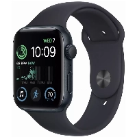 Умные часы Apple Watch Series SE Gen 2 44 мм Aluminium Case, Midnight Sport Band, тёмная ночь - S/M
