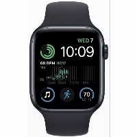 Умные часы Apple Watch Series SE Gen 2 44 мм Aluminium Case, Midnight Sport Band, тёмная ночь - S/M