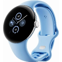 Умные часы Google Pixel Watch 2, 41 мм, Polished Silver/Bay, серебристый/синий