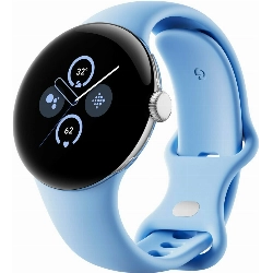 Умные часы Google Pixel Watch 2, 41 мм, Polished Silver/Bay, серебристый/синий