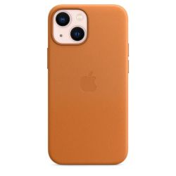 Чехол Apple iPhone 13 mini Leather Case (MM0D3), Golden Brown, коричневый