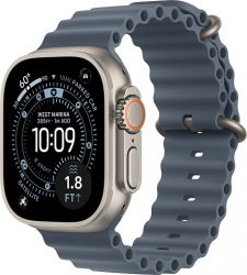 Умные часы Apple Watch Ultra 3 49 мм, Natural Titanium Case with Anchor Blue Ocean Band