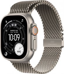 Умные часы Apple Watch Ultra 3 49 мм, Natural Titanium Case with Natural Milanese Loop, S