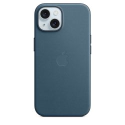 Чехол Apple iPhone 15 FineWoven (MT3G3), Pacific Blue, синий