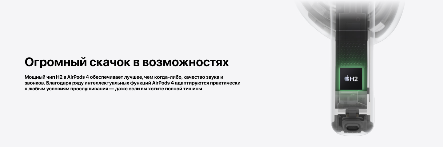 Наушники Apple AirPods 4 ANC, White