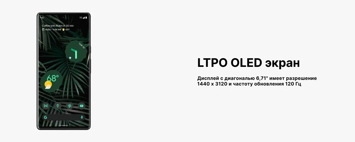 Смартфон Google Pixel 6 Pro 12/128 GB, JP, White, белый
