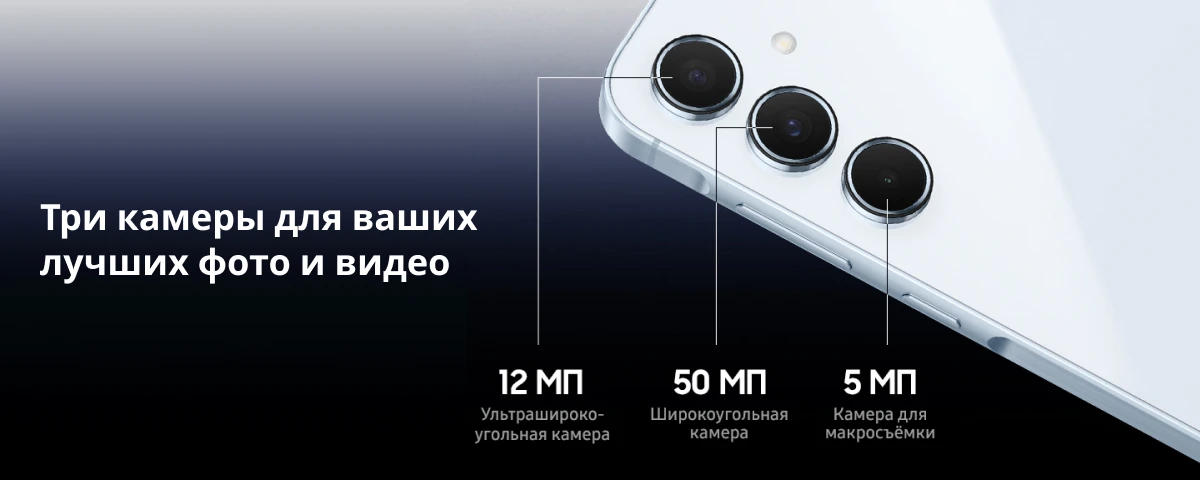 Смартфон Samsung Galaxy A55 12/256 Гб, Dark Blue, синий